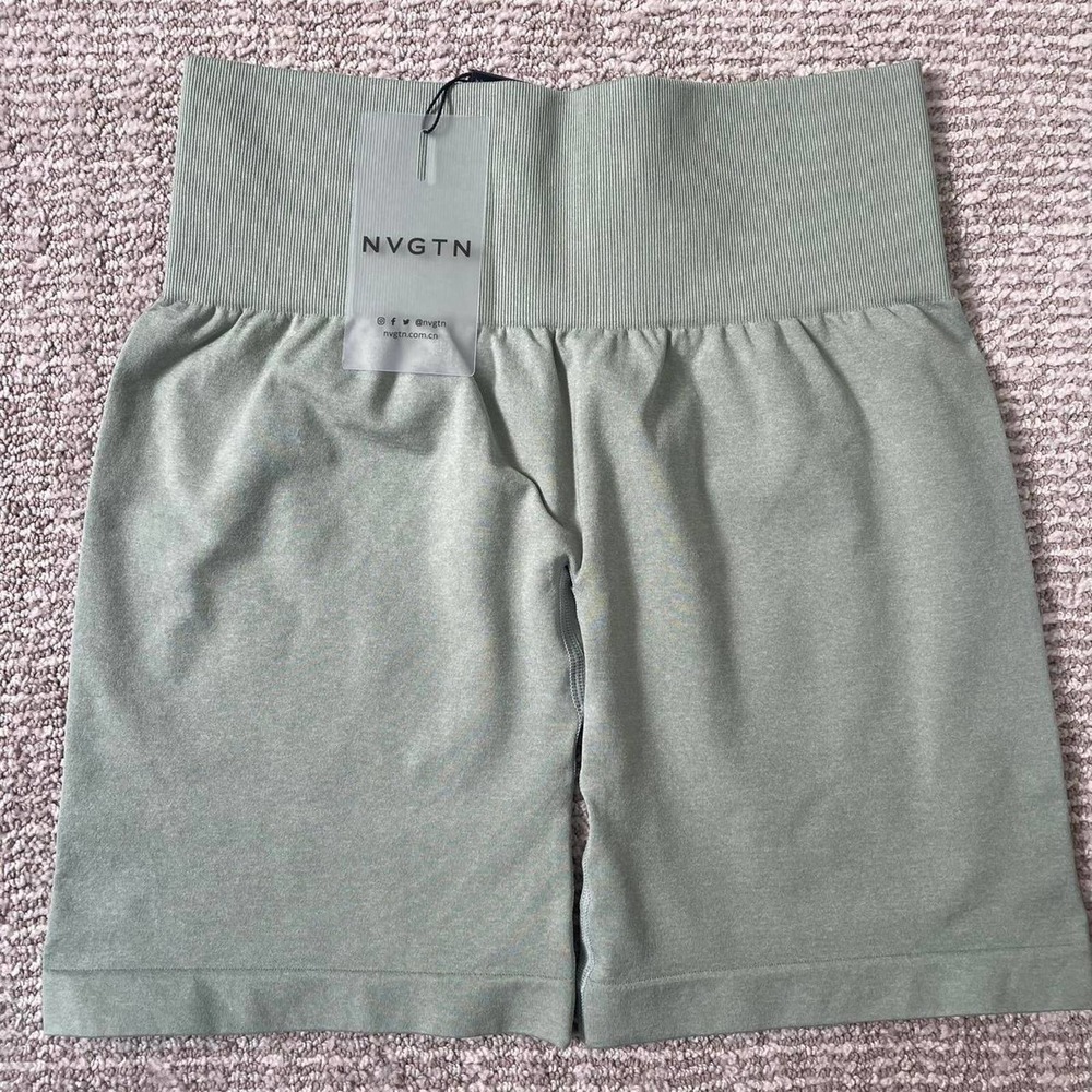 Nvgtn NWT Sage Green Seamless Pro Workout Shorts - Picture 4 of 5